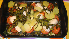 Filé de peixe ao forno