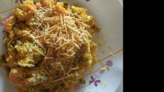 Risoto de camarão fácil