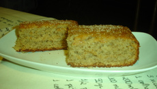 Bolo de banana e maçã