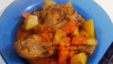 Frango congelado na pressão