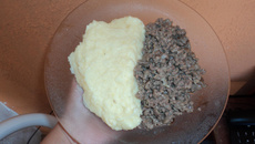 Carne moída com creme de cebola da Nady