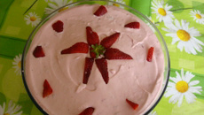 Torta de bolacha de morango