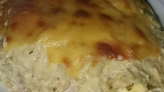 Lasanha de frango com espinafre