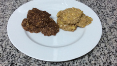 Biscoito de banana com ou sem chocolate