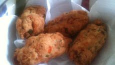 Bolinho simples de camarão