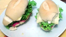 Sanduíche natural ao creme pink