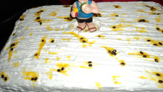 Bolo trufado de maracujá