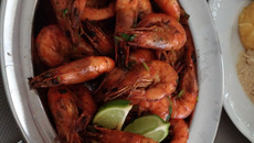 Camarão alho e óleo realli