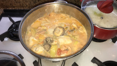 Moqueca com cogumelos