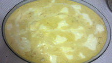 Frango com creme de milho e catupiry