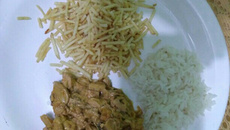 Estrogonofe de frango com palmito