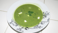 Sopa cremosa de espinafre