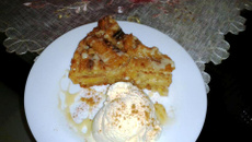 Torta cremosa de banana