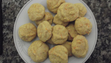 Bolachinha de cenoura e laranja