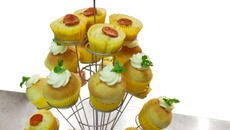 Cupcake salgado especial de carne seca com catupiry Vapza