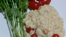 Risoto de atum chique