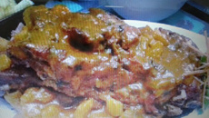 Costela suína ao molho de abacaxi