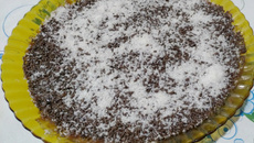 Torta de bolacha brigadeiro e branquinho