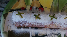 Rocambole de laranja de liquidificador