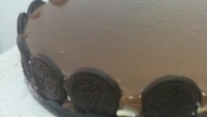 Torta doce de bolacha de chocolate