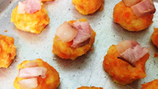 Bolinho de batata e cenoura