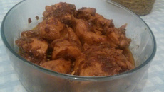 Frango ao molho de cebola queimada