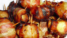 Batata assada com bacon