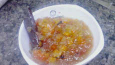 Doce de mamão verde com coco em cubinhos de Mainha