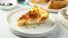 Torta de presunto e queijo