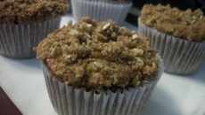 Bolinho integral de maçã e banana