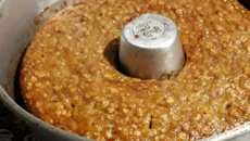 Bolo de banana com aveia - fitness