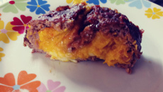 Rocambole de carne recheado de cabotiá