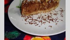 Bolo mesclado de coco e chocolate do Lúcio Cezar