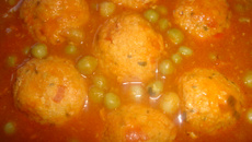 Almôndegas de soja e frango