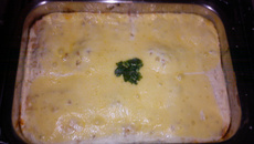 Lasanha de bolacha água e sal