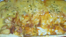 Cachorro quente de forno