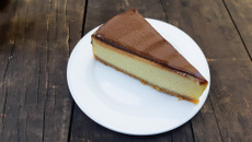 Mousse de limão com cobertura de Nutella 