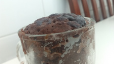 Bolo de caneca sabor chocolate