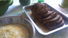 Carne assada na panela de pressão