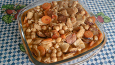 Dobradinha com grão-de-bico