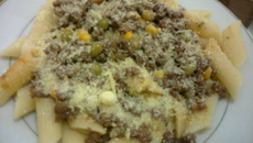 Macarrão penne a bolonhesa B&A