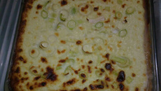 Empadão de queijo com alho poró