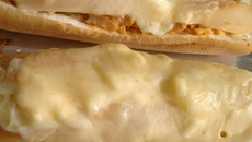 Baguete de frango com catupiry