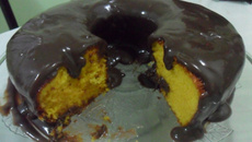 Cobertura de chocolate para bolos