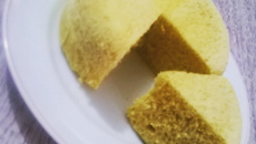 Bolo de Fubá Integral de Microondas