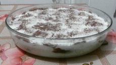 Torta de brigadeiro e creme belga