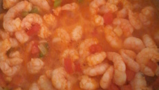 Meu camarão cremoso simples