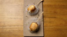 Picolé de merengue com Laranja e Pimenta