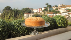 Bolo de aveia com castanha-de-caju