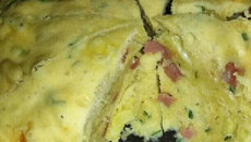 Bolo salgado de micro-ondas